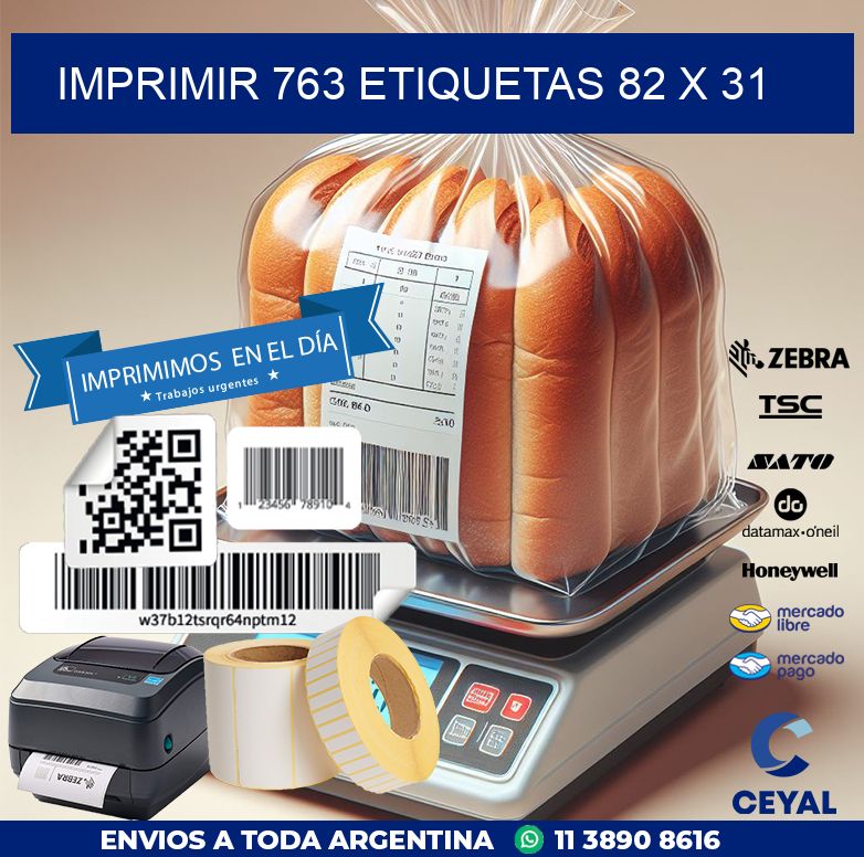IMPRIMIR 763 ETIQUETAS 82 x 31
