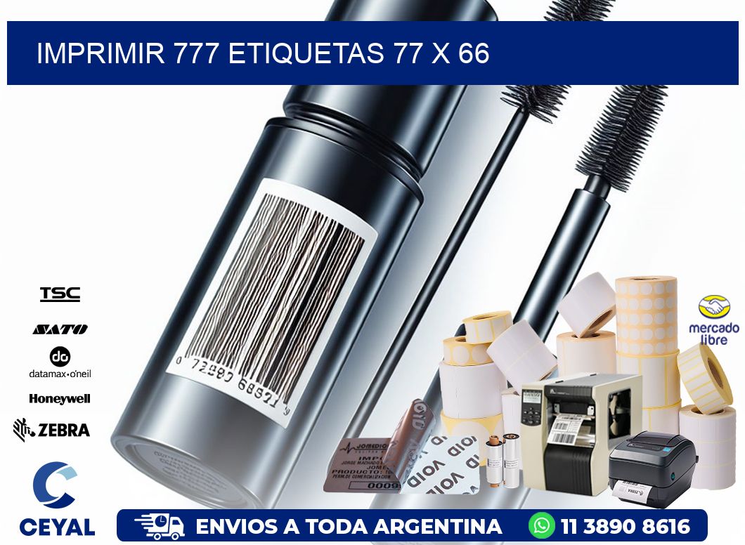 IMPRIMIR 777 ETIQUETAS 77 x 66