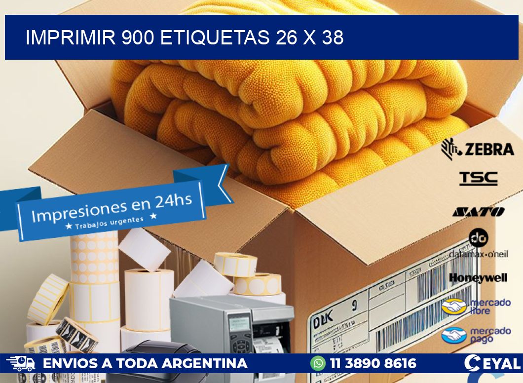 IMPRIMIR 900 ETIQUETAS 26 x 38