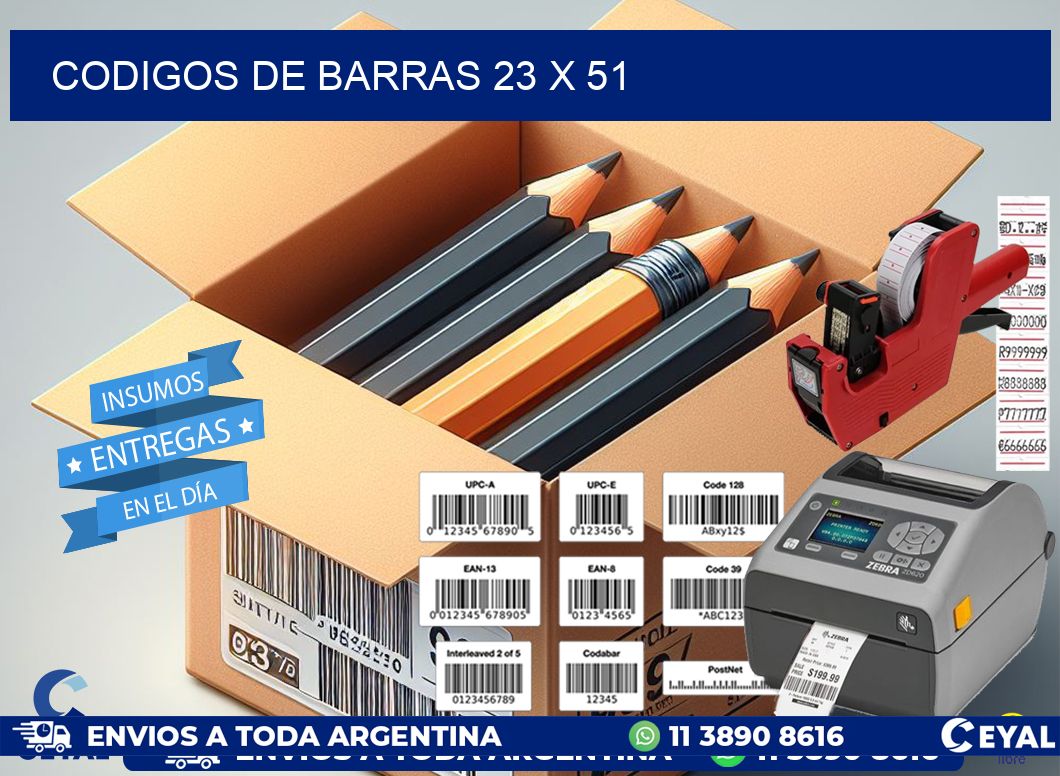 codigos de barras 23 x 51