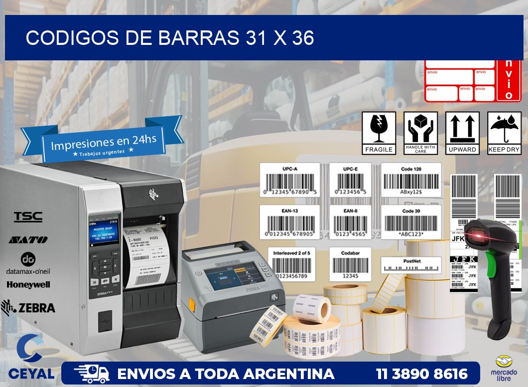 codigos de barras 31 x 36