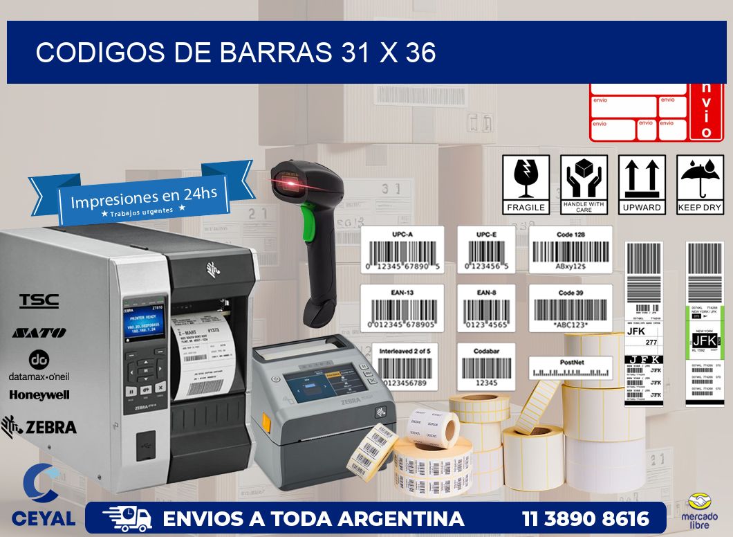 codigos de barras 31 x 36