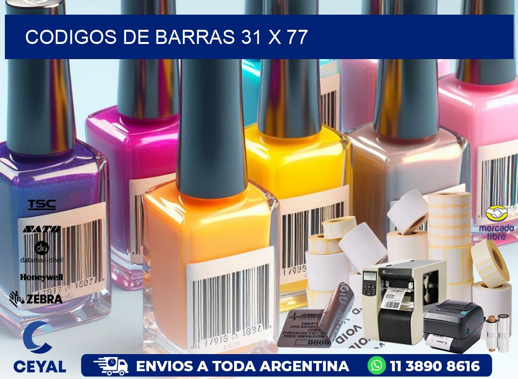 codigos de barras 31 x 77