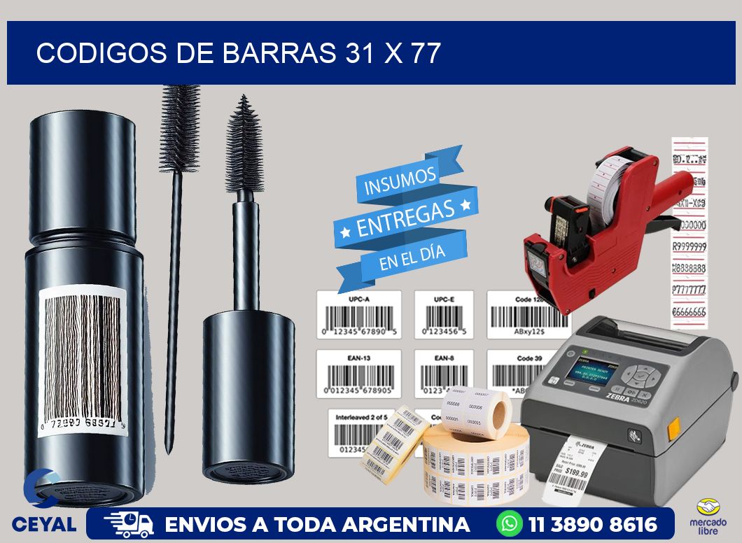 codigos de barras 31 x 77