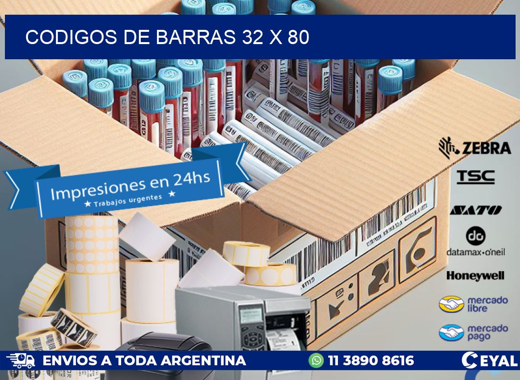 codigos de barras 32 x 80