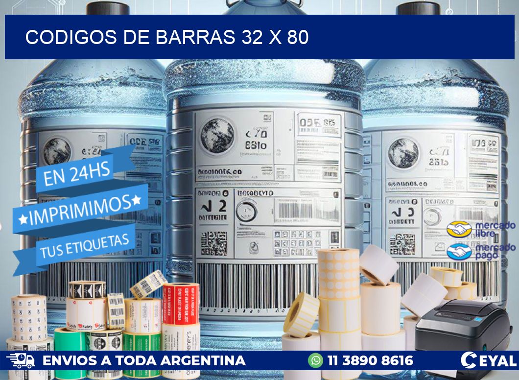 codigos de barras 32 x 80