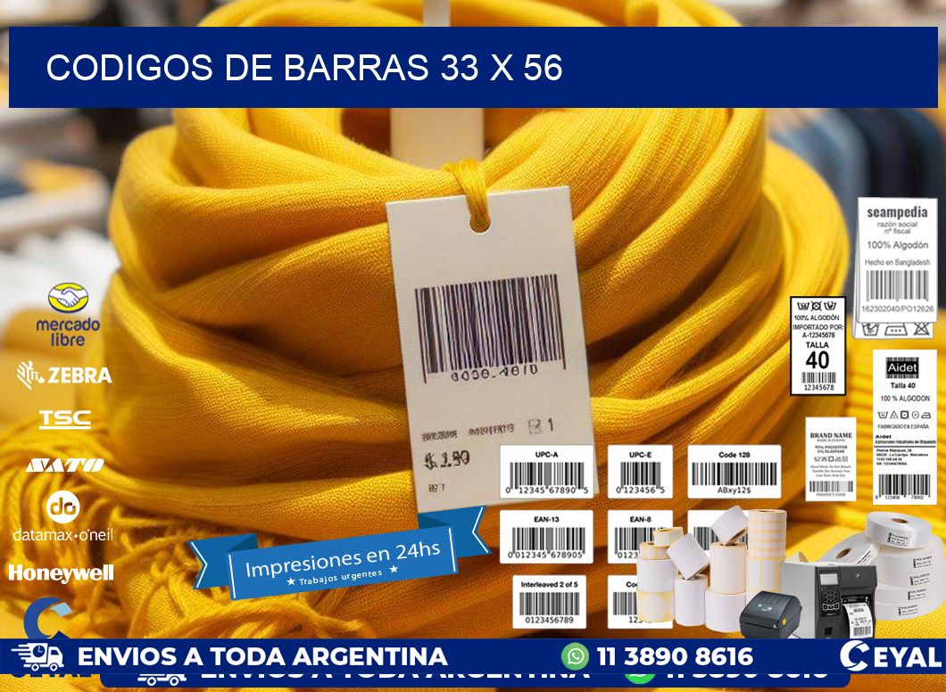 codigos de barras 33 x 56