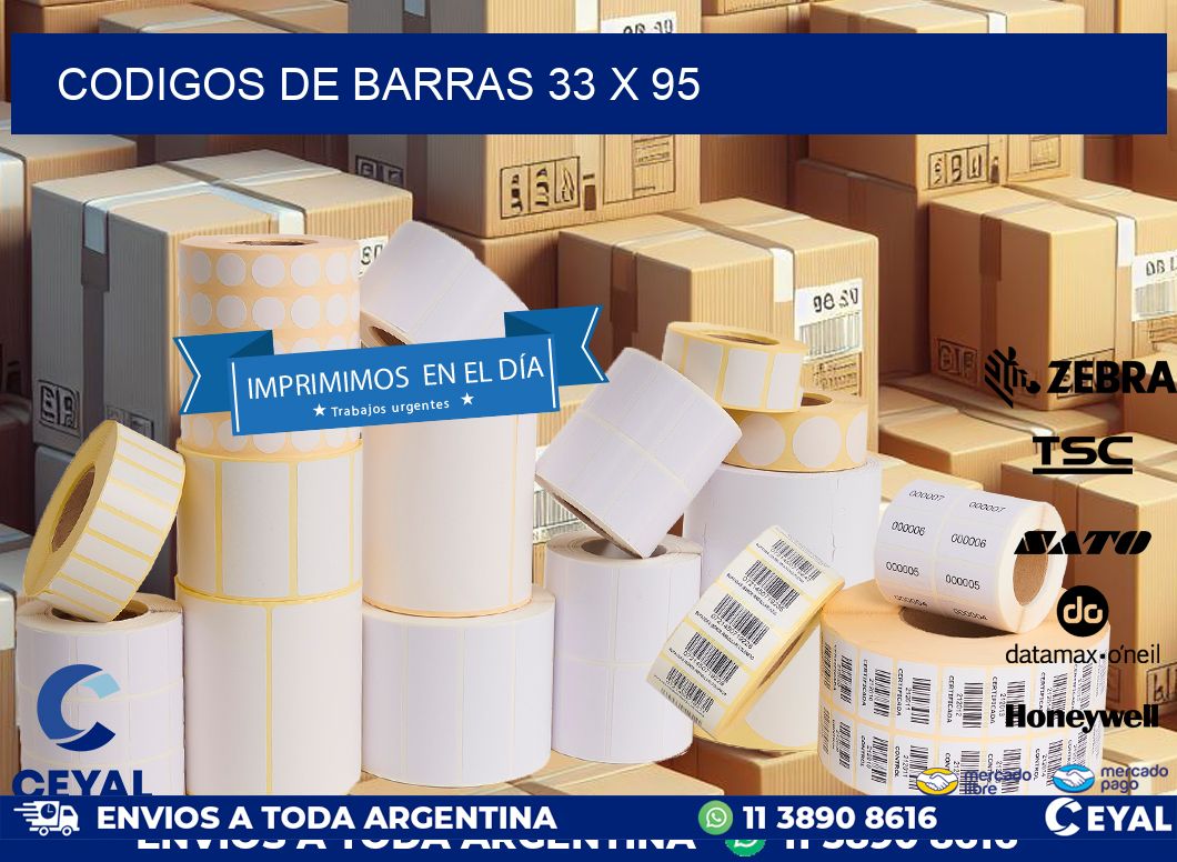 codigos de barras 33 x 95