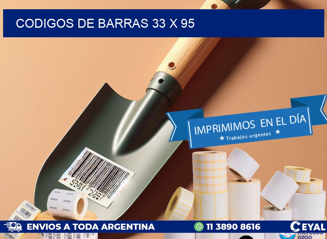 codigos de barras 33 x 95