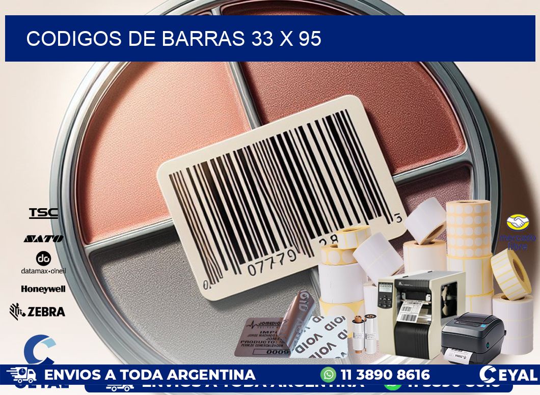 codigos de barras 33 x 95