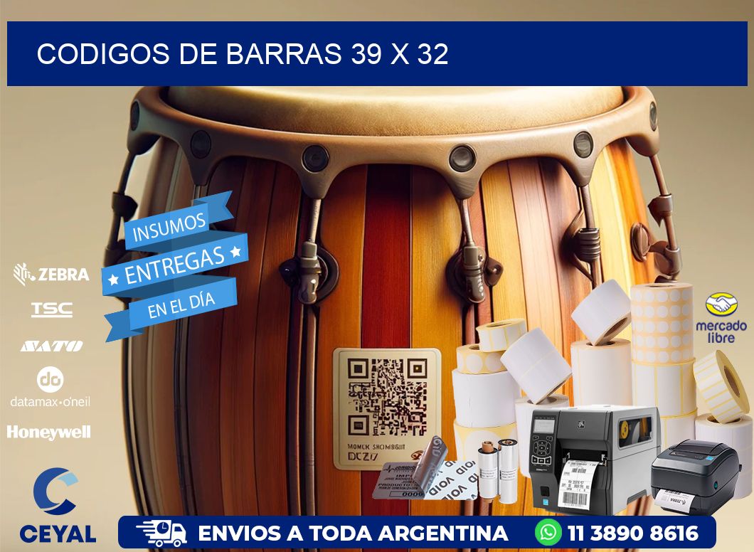 codigos de barras 39 x 32