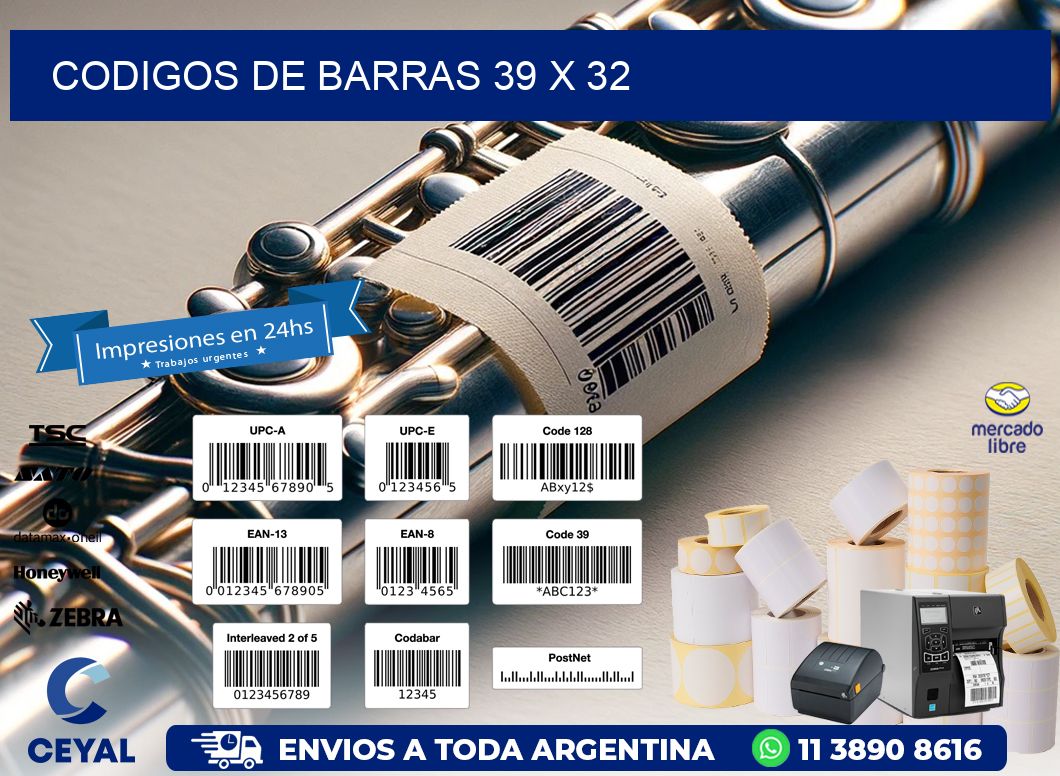 codigos de barras 39 x 32