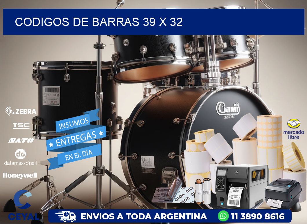 codigos de barras 39 x 32