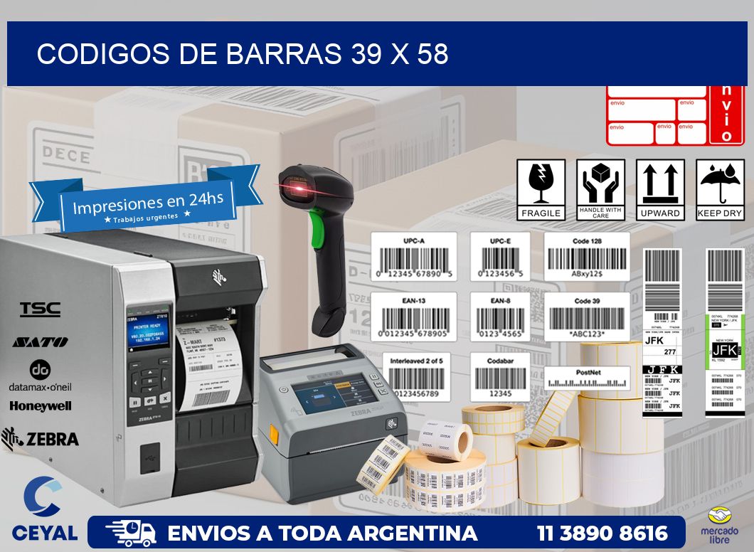 codigos de barras 39 x 58