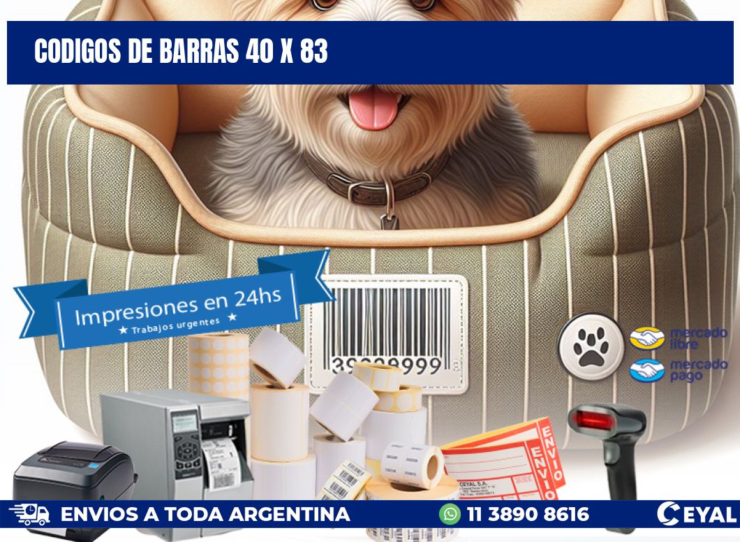 codigos de barras 40 x 83