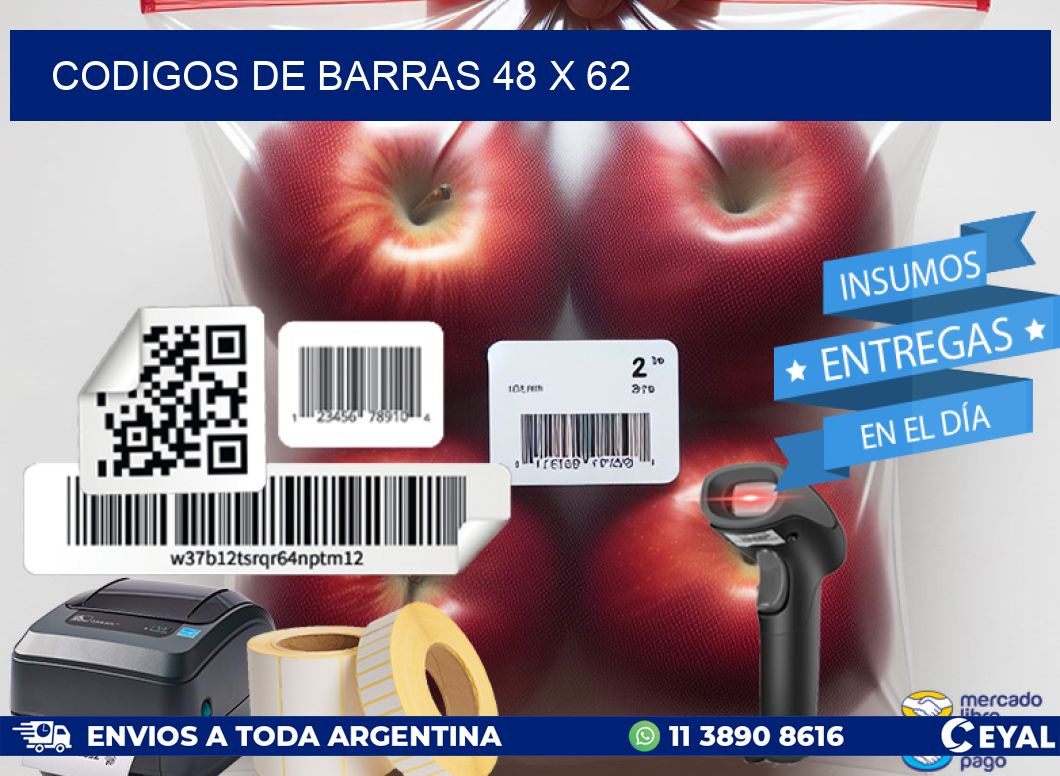 codigos de barras 48 x 62
