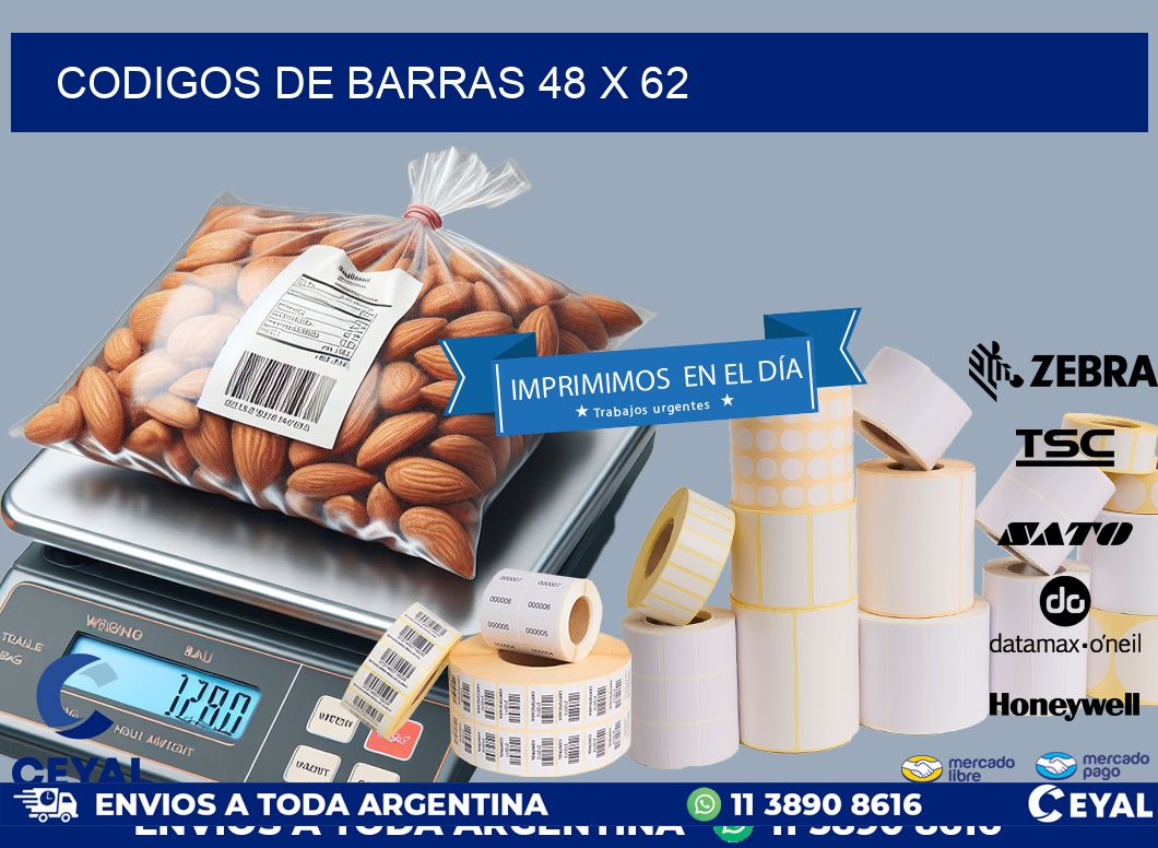 codigos de barras 48 x 62