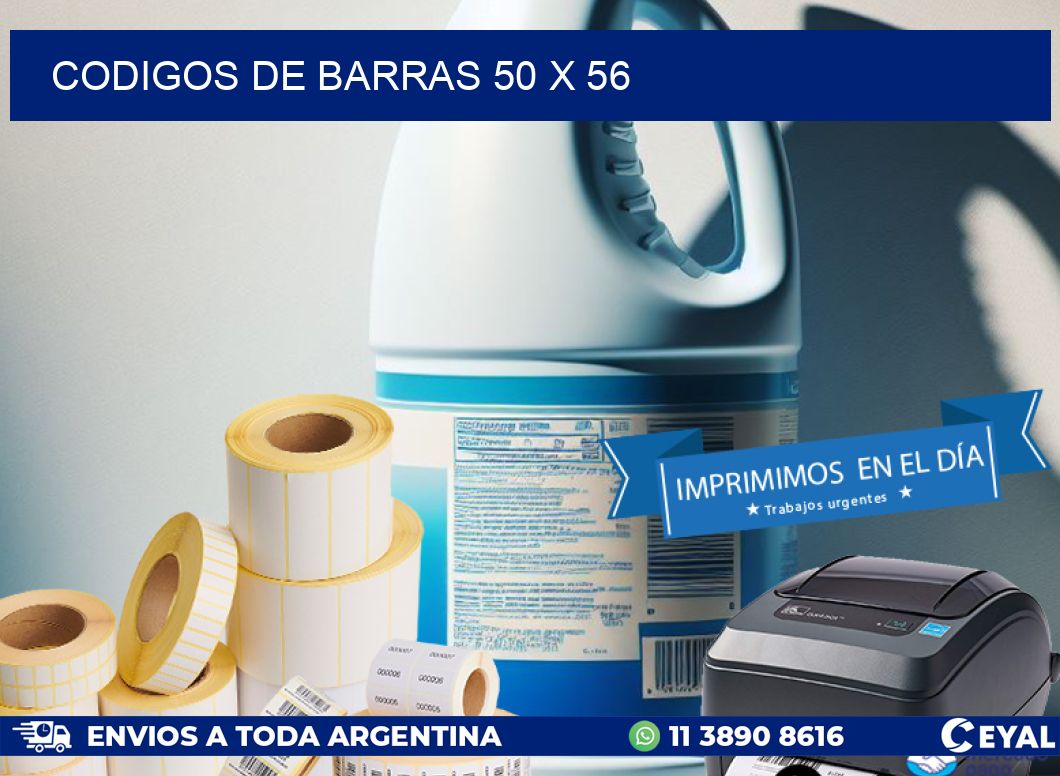 codigos de barras 50 x 56
