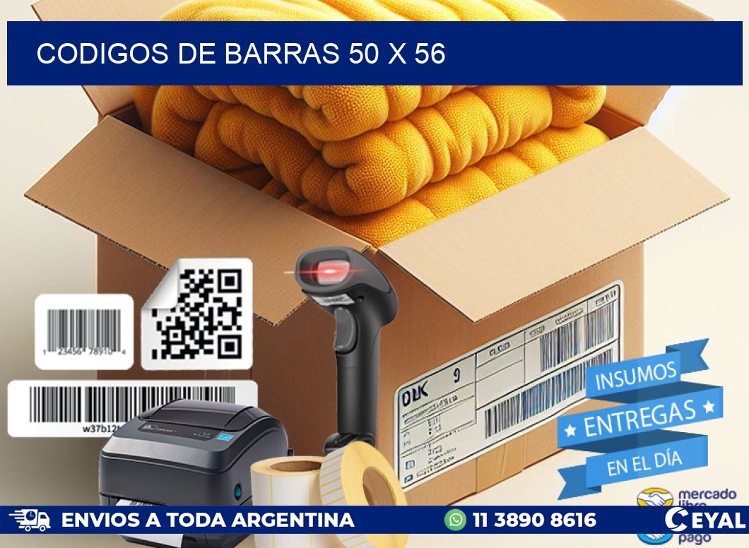 codigos de barras 50 x 56