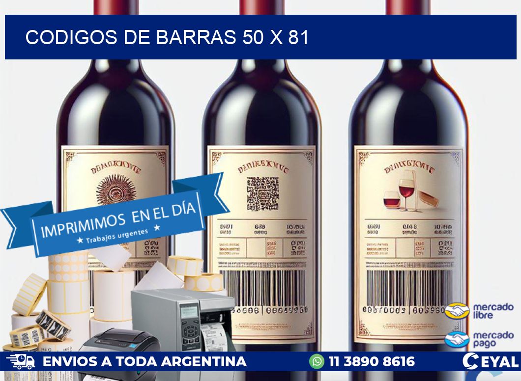 codigos de barras 50 x 81