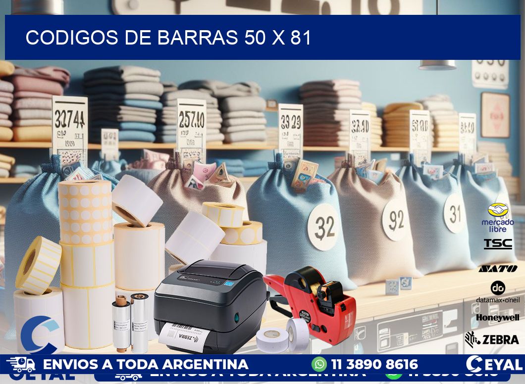 codigos de barras 50 x 81