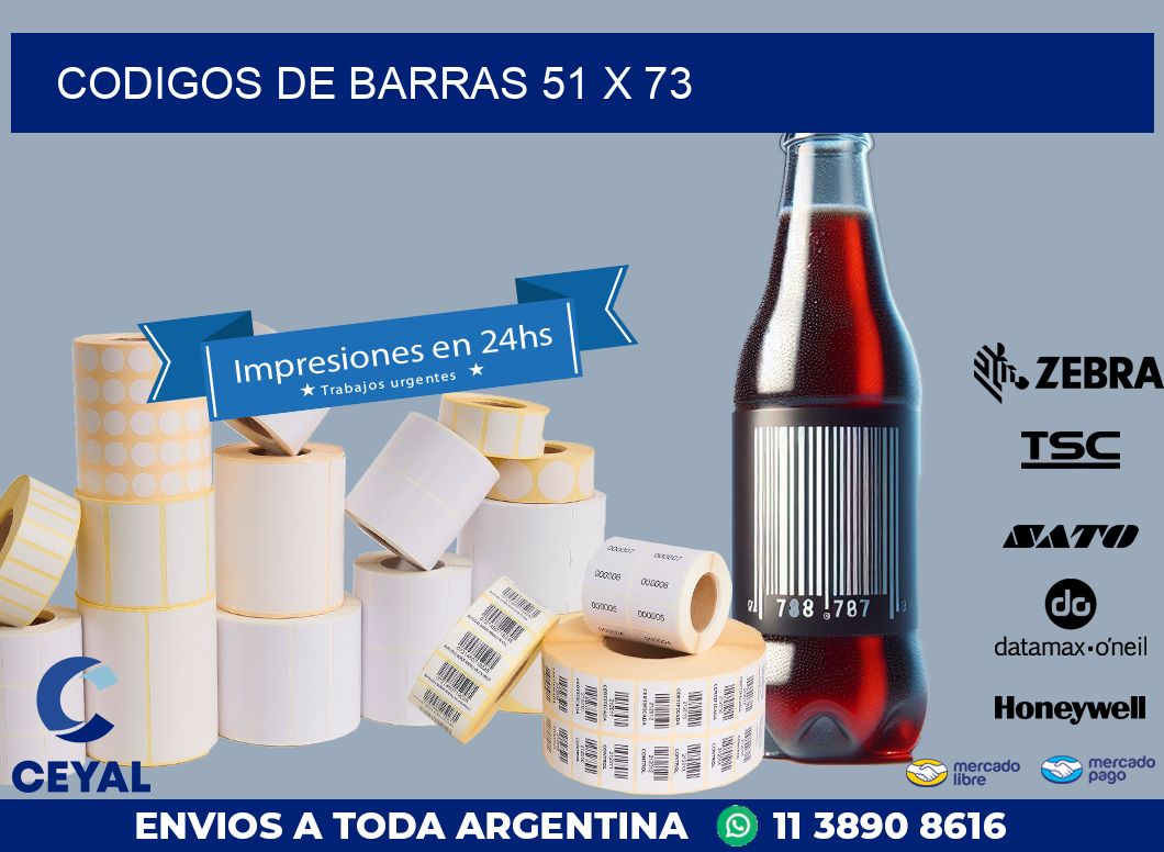 codigos de barras 51 x 73