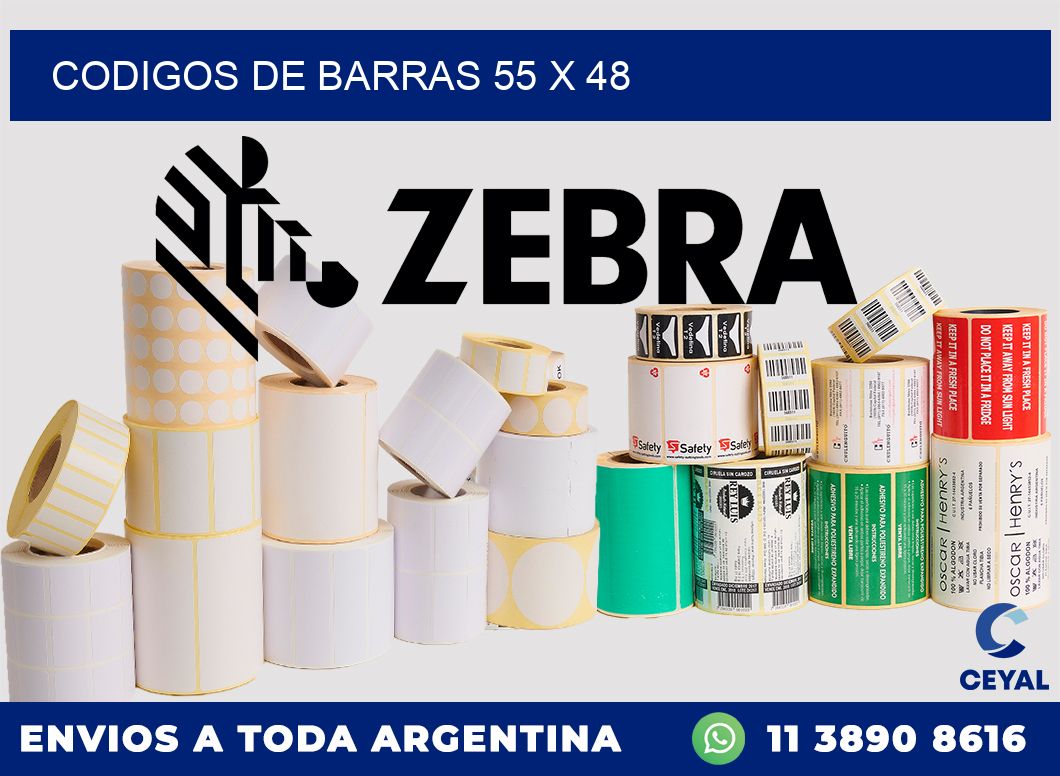 codigos de barras 55 x 48