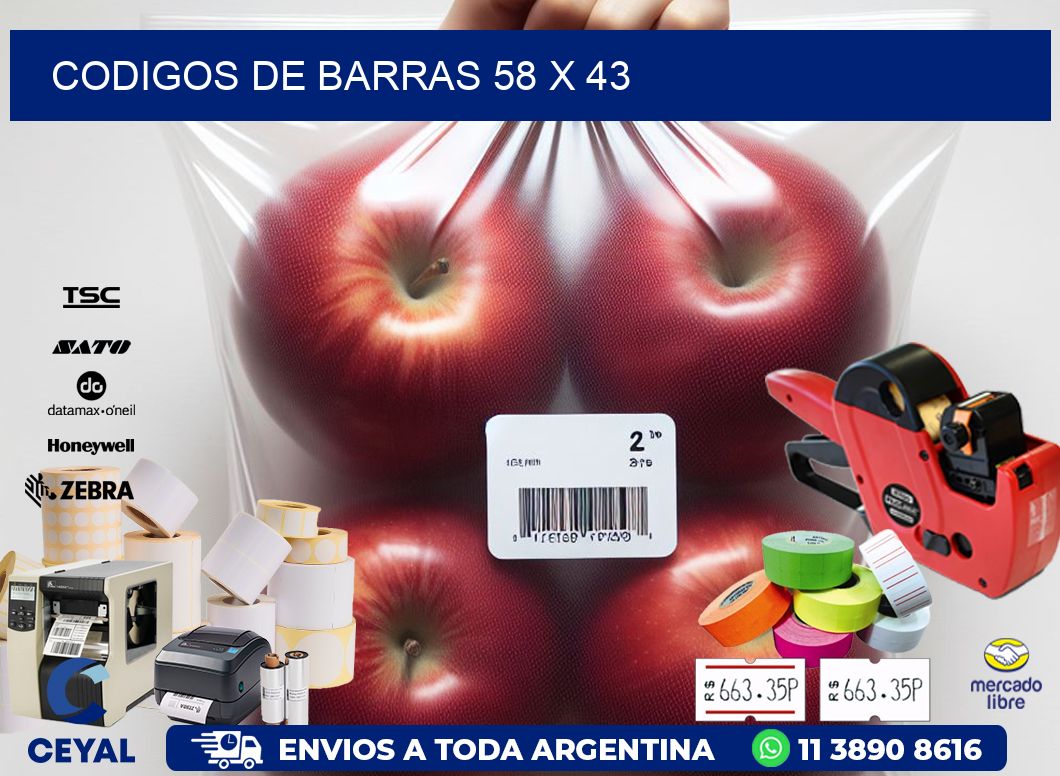codigos de barras 58 x 43