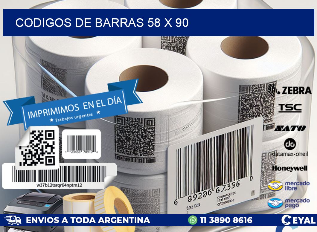 codigos de barras 58 x 90