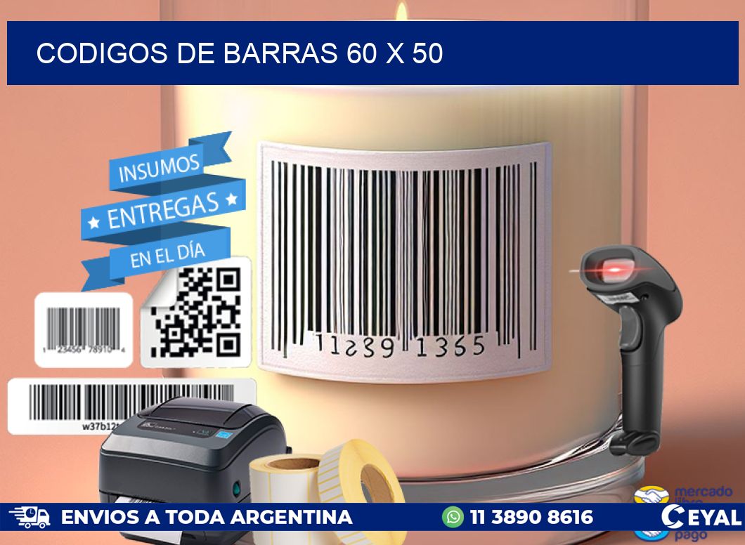 codigos de barras 60 x 50