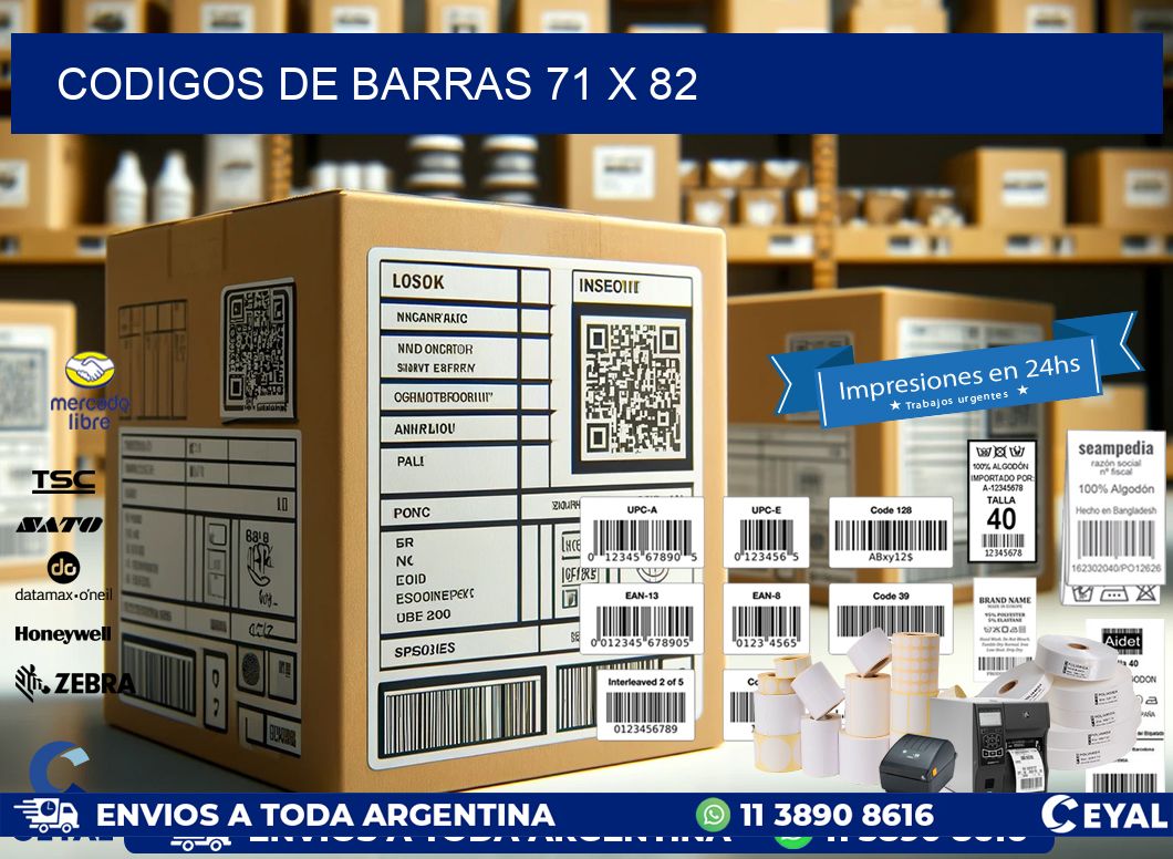 codigos de barras 71 x 82