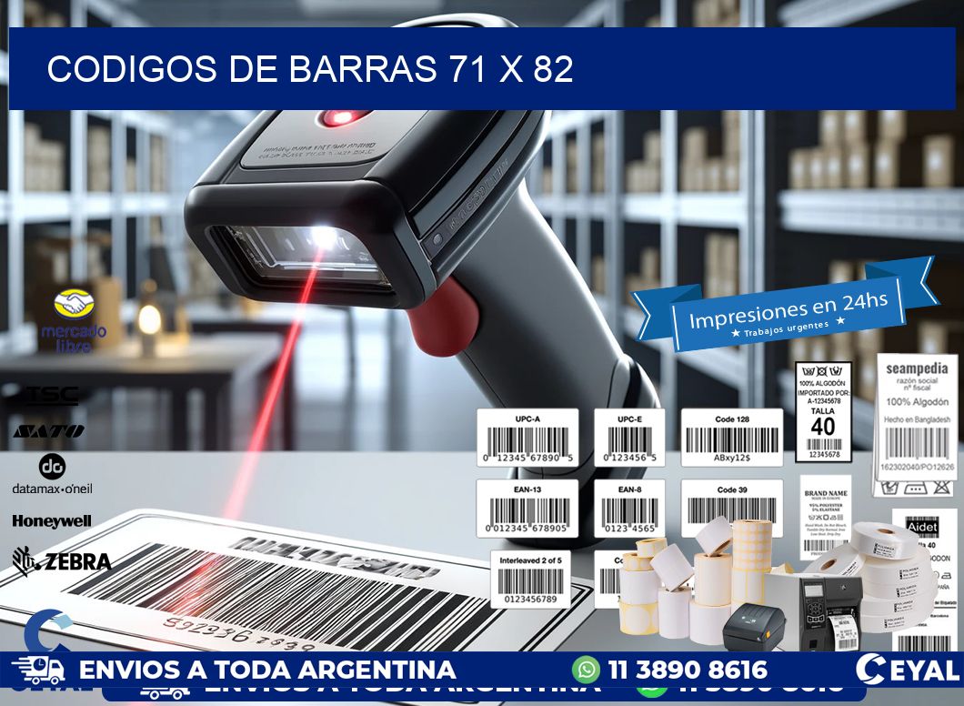 codigos de barras 71 x 82