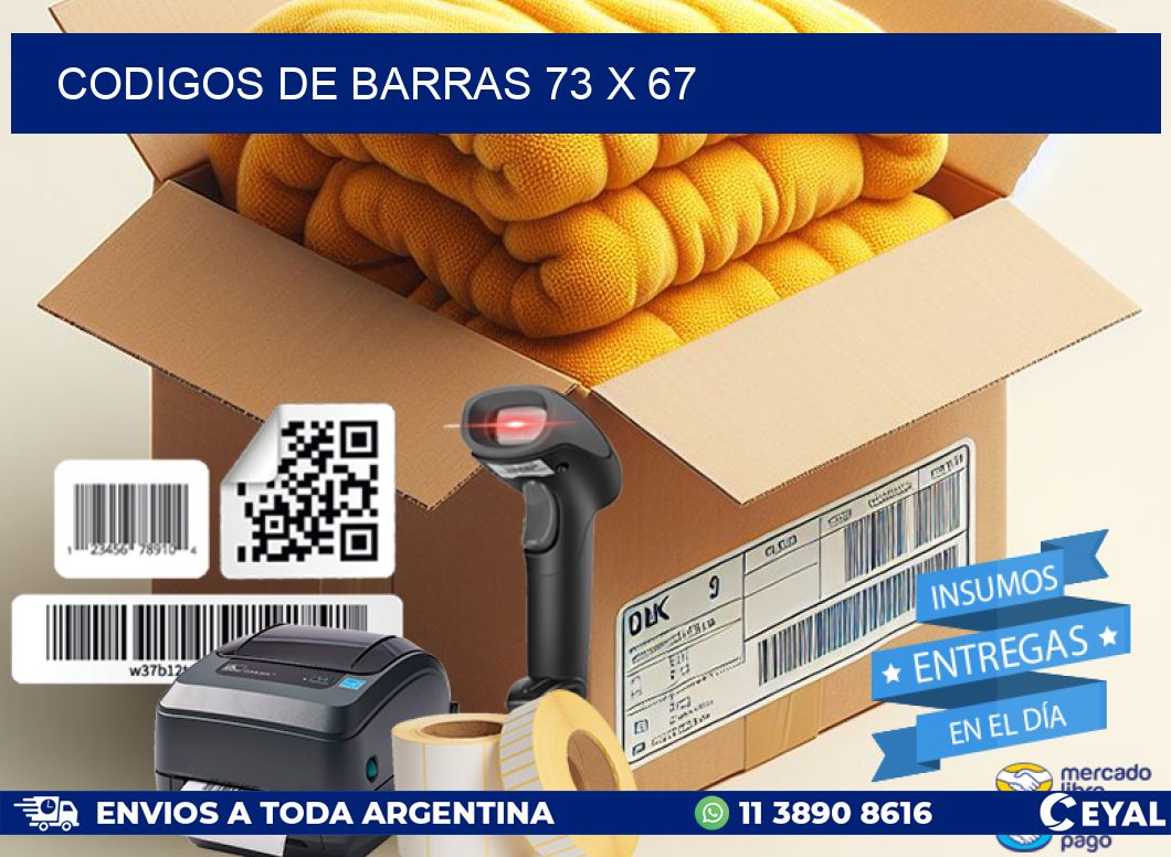 codigos de barras 73 x 67