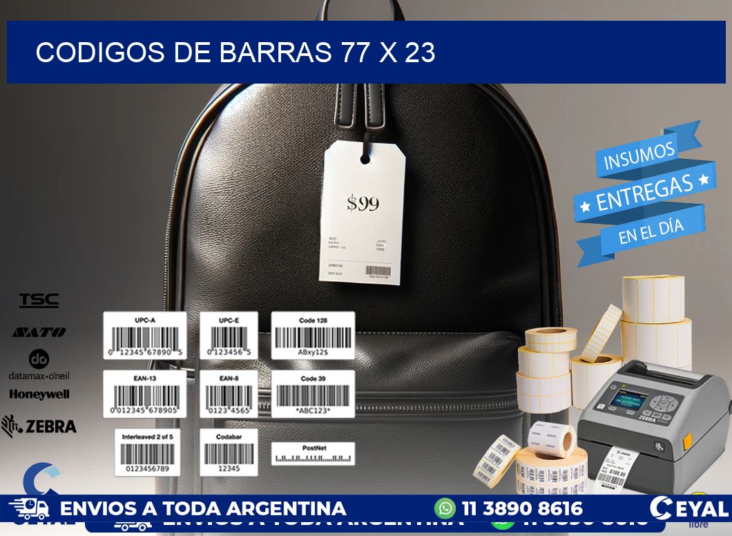 codigos de barras 77 x 23
