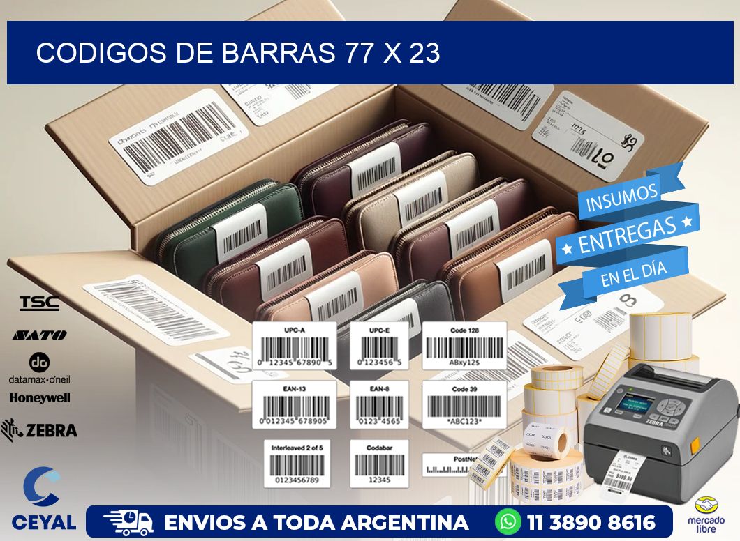 codigos de barras 77 x 23