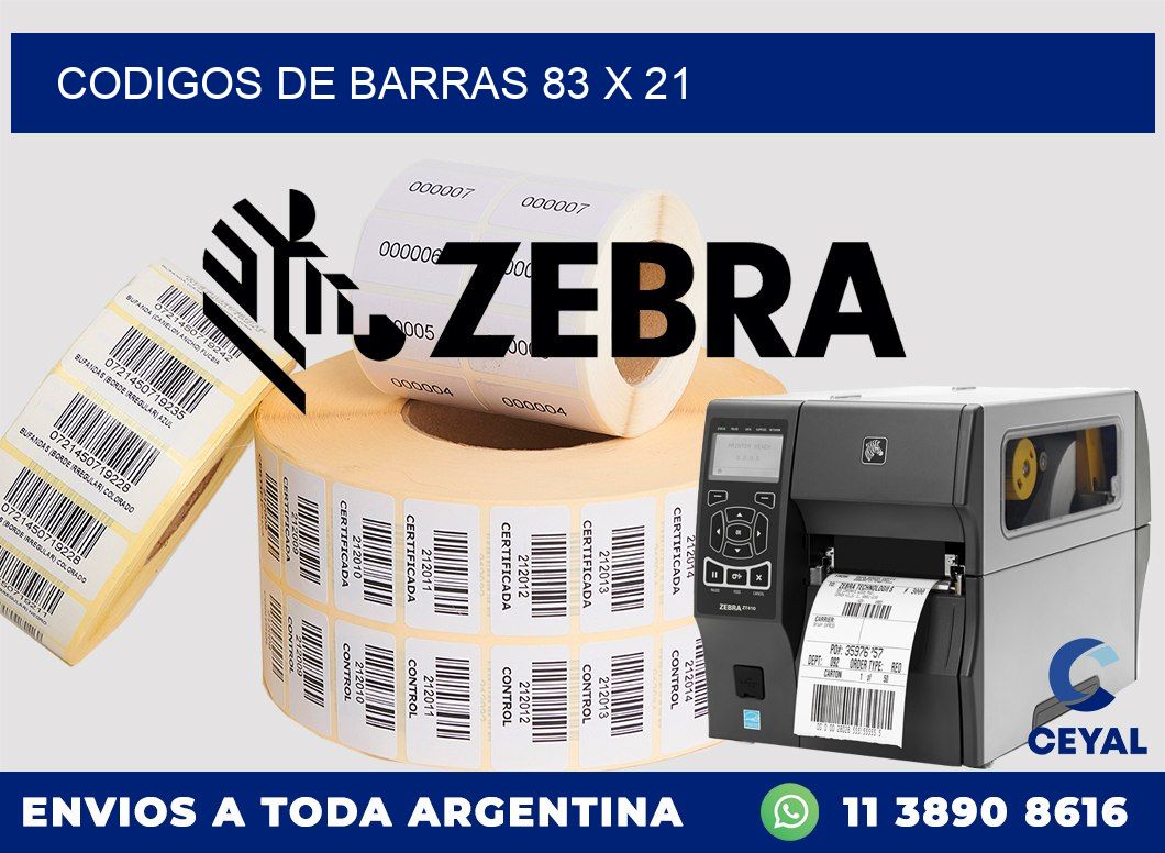 codigos de barras 83 x 21