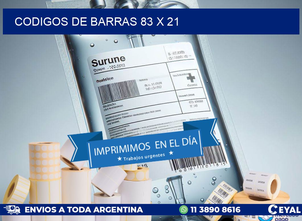 codigos de barras 83 x 21