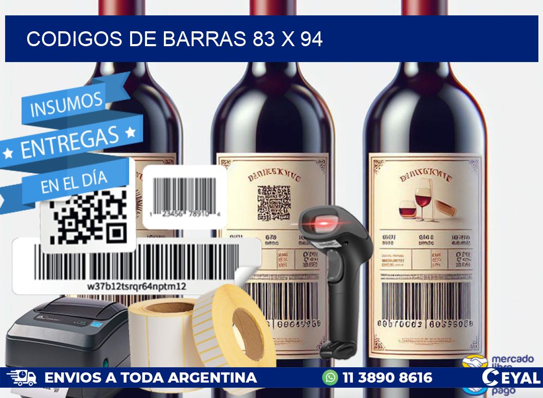 codigos de barras 83 x 94