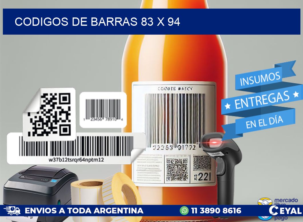 codigos de barras 83 x 94