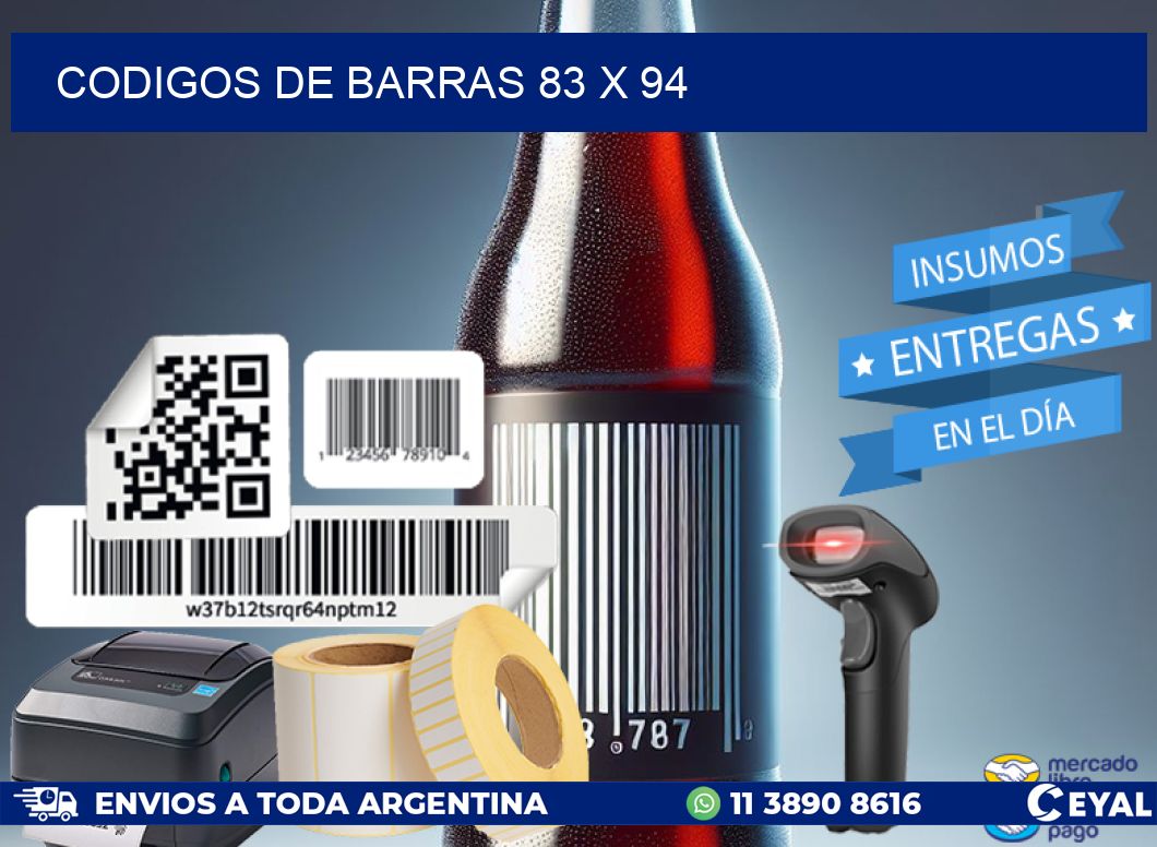 codigos de barras 83 x 94