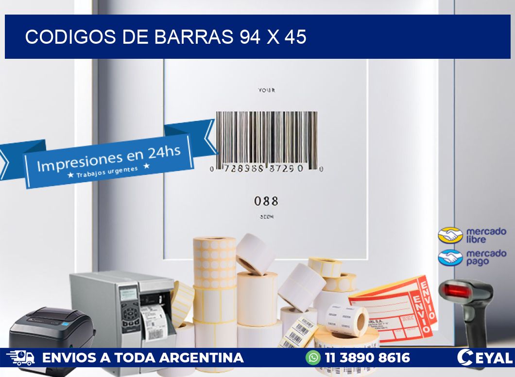 codigos de barras 94 x 45