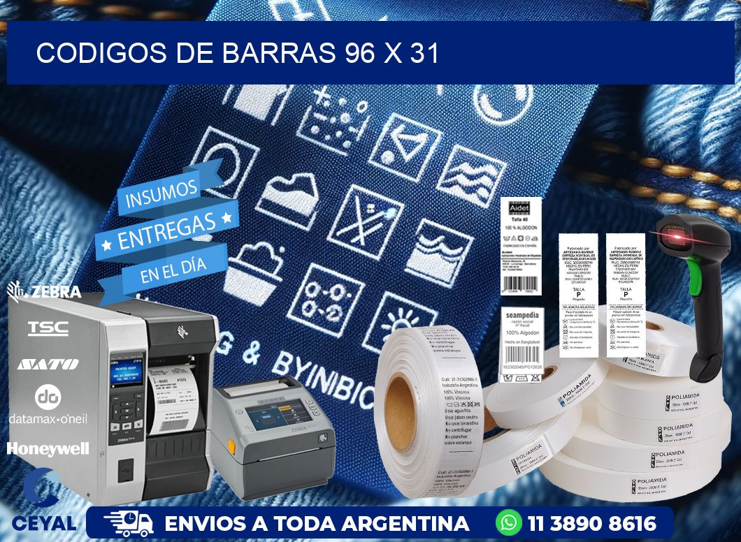 codigos de barras 96 x 31