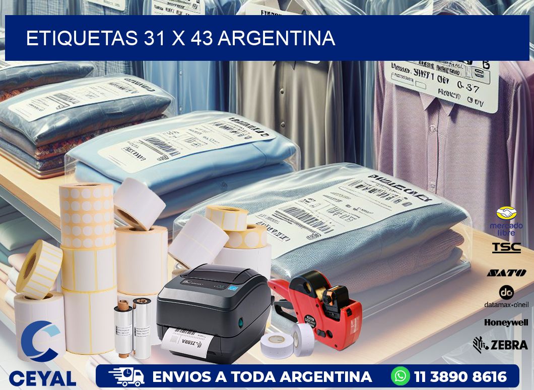 ETIQUETAS 31 x 43 ARGENTINA