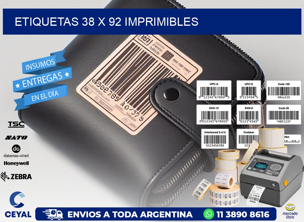 ETIQUETAS 38 x 92 IMPRIMIBLES
