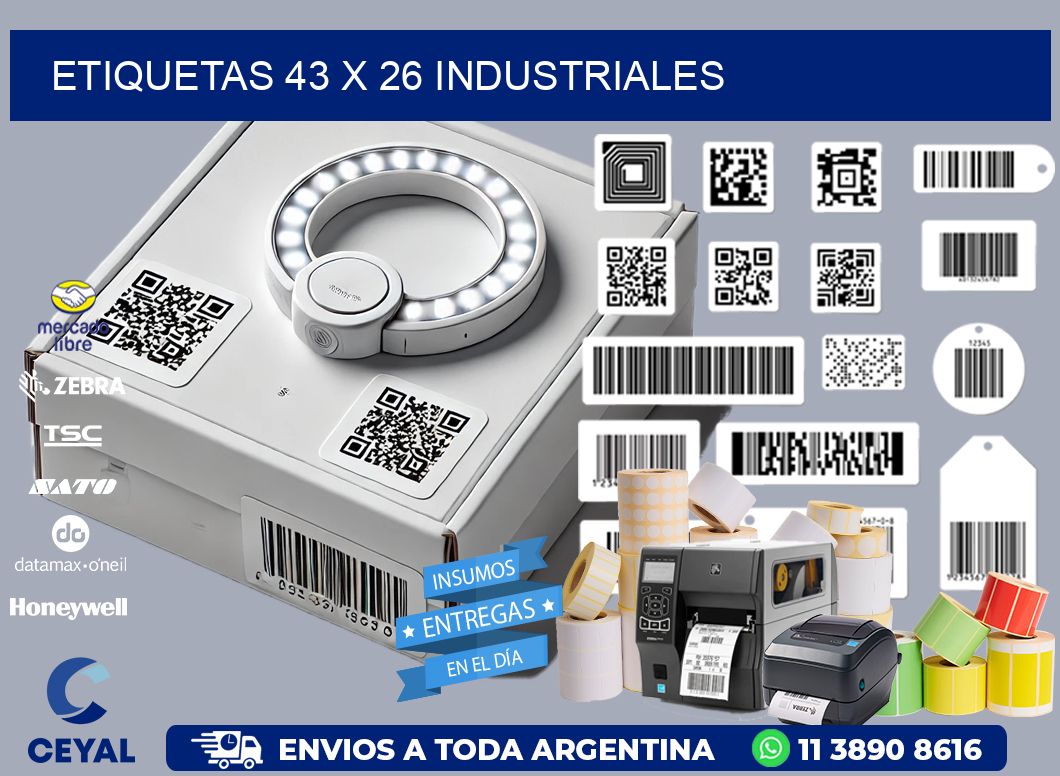 ETIQUETAS 43 x 26 INDUSTRIALES