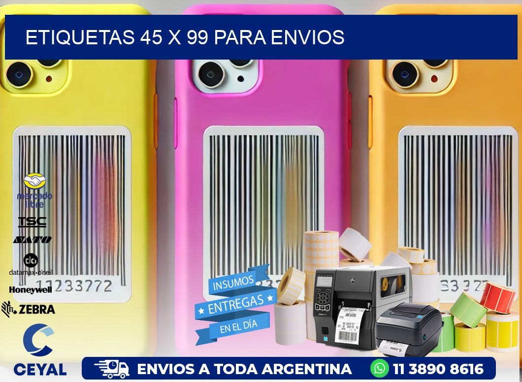 ETIQUETAS 45 x 99 PARA ENVIOS
