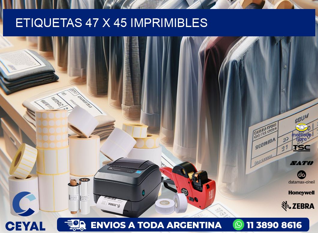 ETIQUETAS 47 x 45 IMPRIMIBLES