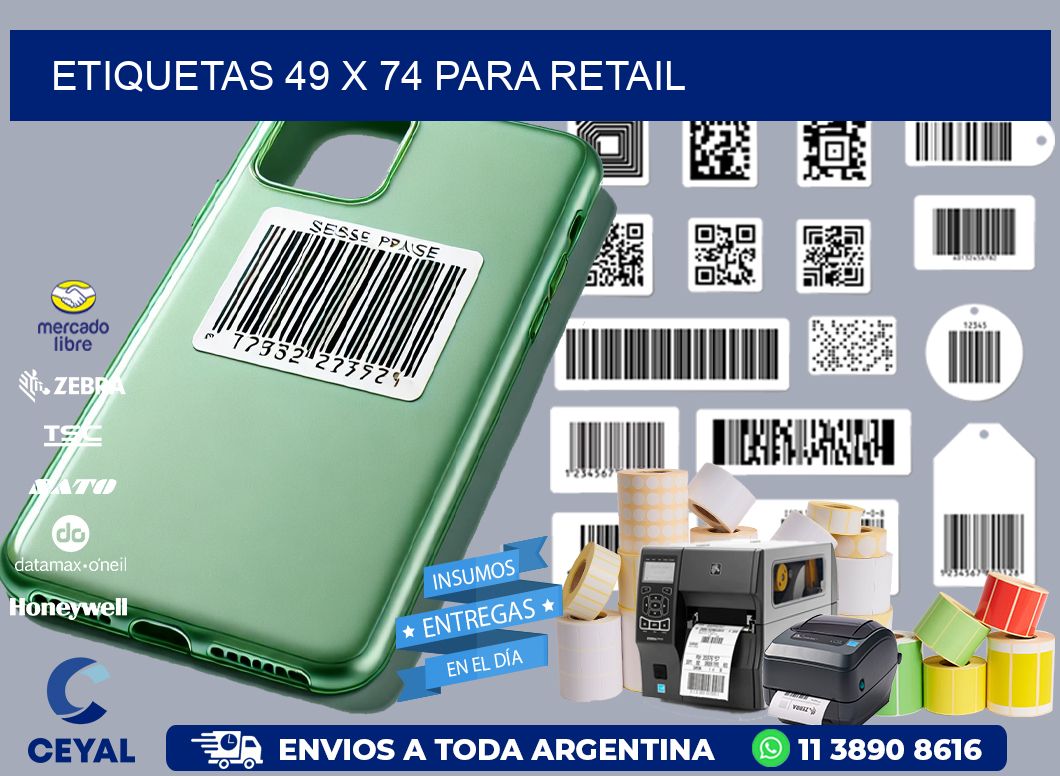 ETIQUETAS 49 x 74 PARA RETAIL