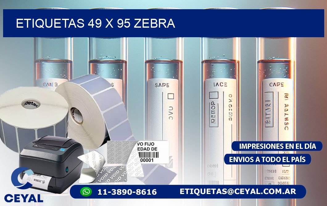 ETIQUETAS 49 x 95 ZEBRA