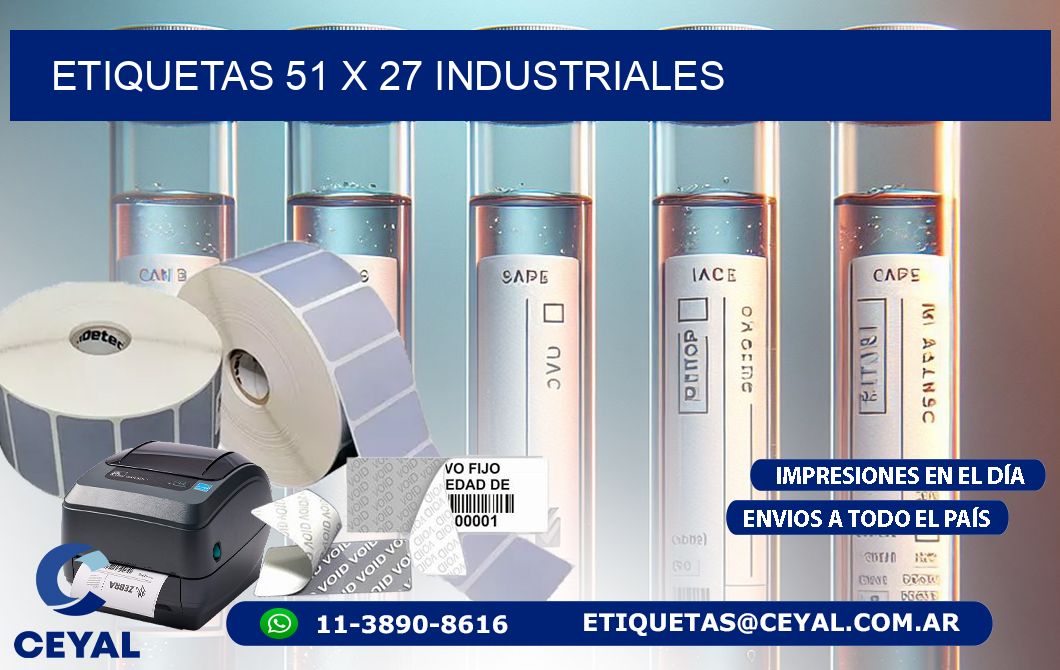 ETIQUETAS 51 x 27 INDUSTRIALES